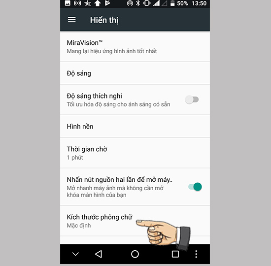 Thay đổi kích thước
